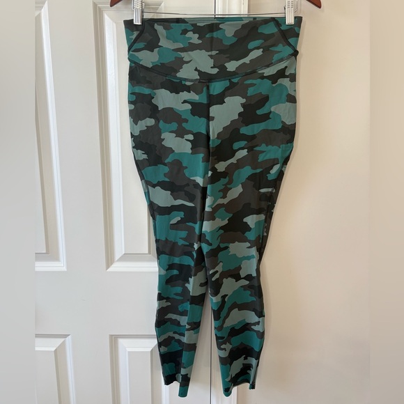 Lululemon Base Pace High-Rise Running Tights Heritage 365 Camo Tidewater Teal - Picture 5 of 11